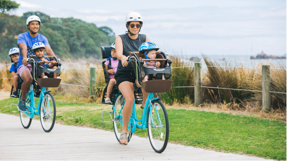Full Day Family Bike Hire Inc Bike Delivery Mount Maunganui or Tauranga Epic deals and last minute discounts